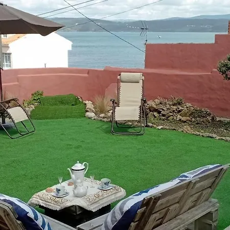 Casa Maria Con Jardin, Aparcamiento Y Vistas Al Mar Finisterre